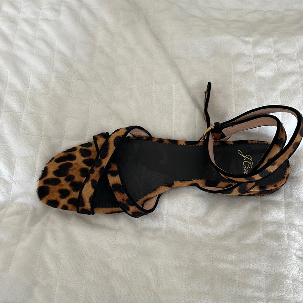 J.crew cheetah sandals